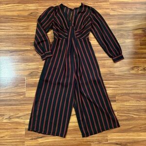 Black Striped Jumpsuit